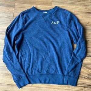 A&F heather blue crewneck